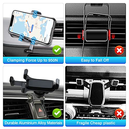 Sunsdrew Custom Fit for Car Phone Holder Honda Civic 2016-2021 Sedan Hatchback Air Vent Cell Phone Mount Handsfree Thick Case Friendly Car Mount for iPhone, Samsung, Moto, Nokia and Other Smartphones