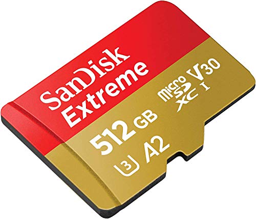 SanDisk Extreme 512GB SDXC UHS-I U3 V30 Memory Card Works with GoPro Action Camera Hero 11 Black and Hero11 Black Mini (SDSQXAV-512G-GN6MN) Bundle with 1 Everything But Stromboli MicroSD Card Reader