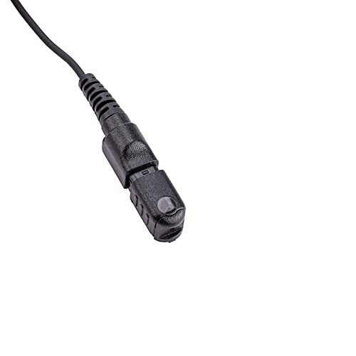 POFENAL XPR 3500e XPR3300e Extensible Single-Wire Walkie Talkie Earpiece Compatible for XPR3500 XPR3300 with PTT Mic G-Shaped Headset