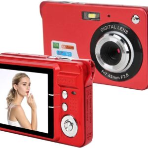 Digital Cameras for Kids Portable Camera, 8X Zoom Digital Camera, with 2.7 Inch TFT LCD Screen and Built-in Microphone, 1280x720 High Definition Video Camera, Auto Focus, Support SD (Color : A)