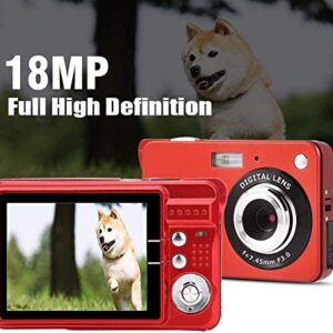 Digital Cameras for Kids Portable Camera, 8X Zoom Digital Camera, with 2.7 Inch TFT LCD Screen and Built-in Microphone, 1280x720 High Definition Video Camera, Auto Focus, Support SD (Color : A)