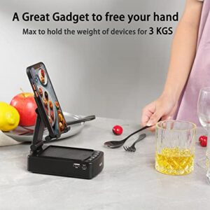 Gifts for Men, OLES Mobile Phone Stand with Bluetooth Speaker, Gifts for Him Dad Women Who Want Nothing, Adjustable Tablet Holder with Wireless Speaker, Tech Gadgets for Table Desk, Unique Ideal Gifts