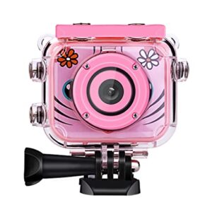 MEENE Children's Camera Mini Digital Camera 2.0 Inch LCD Screen Video Photo Camera Waterproof 1080P Kids Camera Children Birthday Gift (Color : Pink, Size : with 32GB SD Card)