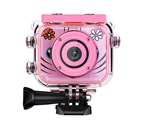 MEENE Children's Camera Mini Digital Camera 2.0 Inch LCD Screen Video Photo Camera Waterproof 1080P Kids Camera Children Birthday Gift (Color : Pink, Size : with 32GB SD Card)