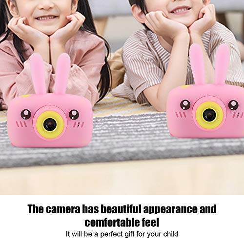 Portable Children Digital Camera Pink Kid Camera 12MP 32G 2.0-Inch HD Color Screen Toy for Child Gift