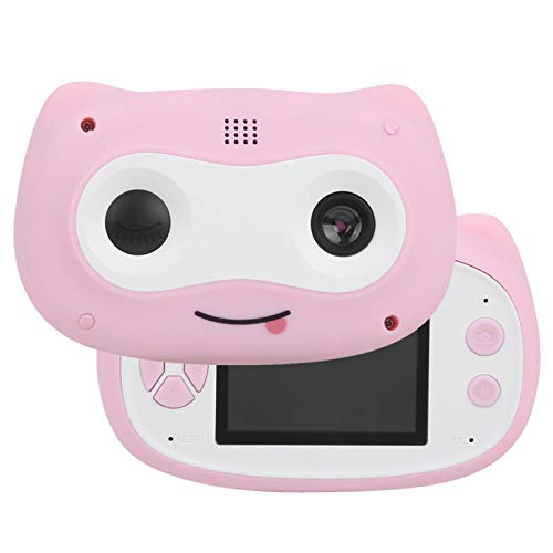 ALREMO HUANGXING - Mini Camera, Large 慍apacity Battery Life Digital High Definition Children Camera, Lovely Mini One Key Auto Focuing for Girls Childrfen Kids(Pink)