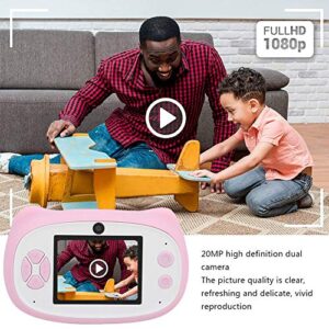 ALREMO HUANGXING - Mini Camera, Large 慍apacity Battery Life Digital High Definition Children Camera, Lovely Mini One Key Auto Focuing for Girls Childrfen Kids(Pink)