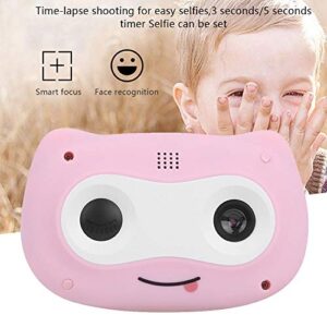 ALREMO HUANGXING - Mini Camera, Large 慍apacity Battery Life Digital High Definition Children Camera, Lovely Mini One Key Auto Focuing for Girls Childrfen Kids(Pink)