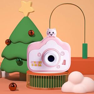 Kids Digital Camera, Portable 1080P Toy Camera, 2000MP HD Camera Toys for 3–10 Year Old, 2.4 Inch Camera for Children, 32GB SD Card, for Girls and Boys (Pink)