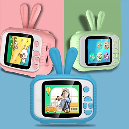 MEENE Digital Camera 2.0 Inch 1080P 20 Million Pixel High Definition Cartoon Video Camera Toy Best Gift for Boys Girls (Color : Green)