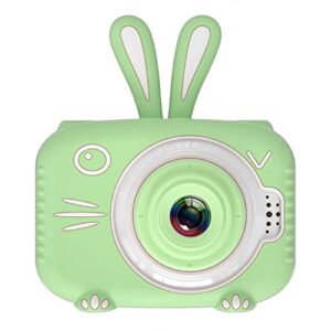meene digital camera 2.0 inch 1080p 20 million pixel high definition cartoon video camera toy best gift for boys girls (color : green)