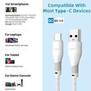 Long USB C to USB A Charger Cable 10ft 15ft Charging Cord for Moto G Power 2022 2021 2020/G Stylus 5G,G Fast/G Play/G Pure/G100,G7 Play Power,Z4 Z3,Edge,Motorola Edge/One 5G Ace,Samsung Galaxy A53 A73