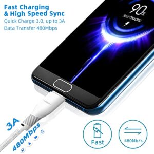 Long USB C to USB A Charger Cable 10ft 15ft Charging Cord for Moto G Power 2022 2021 2020/G Stylus 5G,G Fast/G Play/G Pure/G100,G7 Play Power,Z4 Z3,Edge,Motorola Edge/One 5G Ace,Samsung Galaxy A53 A73