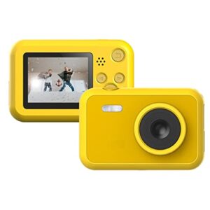 meene digital camera 12mp 1080p high resolution kids portable mini video camera 2.0 inch lcd display screen 32gb tf card storage (color : yellow)