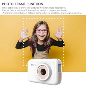 MEENE Digital Camera 12MP 1080P High Resolution Kids Portable Mini Video Camera 2.0 Inch LCD Display Screen 32GB TF Card Storage (Color : Yellow)