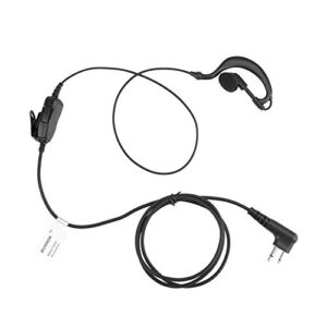 jeuyoede g shape cp185 single wire headset earpiece mic compatible with motorola two way radio rmm2050 rmu2080 xu2600 cls1410 cp200 gp300 bpr40 pr400