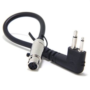 ancable 2-pin handheld radio jumper cable adapter to car harness for motorola black box and hyt