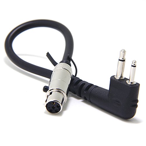 Ancable 2-Pin Handheld Radio Jumper Cable Adapter to Car Harness for Motorola Black Box and HYT