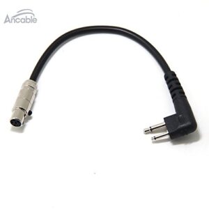 Ancable 2-Pin Handheld Radio Jumper Cable Adapter to Car Harness for Motorola Black Box and HYT