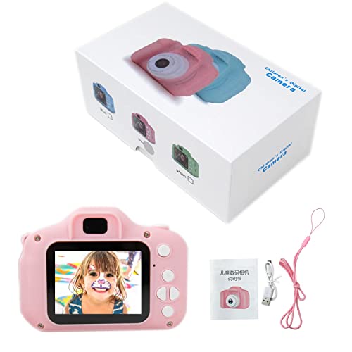 USonline911 Kids' Digital Camera, Children's Toy Camera with 1080P Screen, Built-in 650mAh Rechargeable Lithium Battery, Support Photo and Video Recording, 2 inches IPS Screen with 32GB SD Card