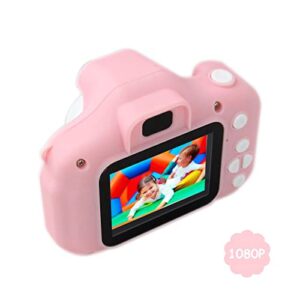 USonline911 Kids' Digital Camera, Children's Toy Camera with 1080P Screen, Built-in 650mAh Rechargeable Lithium Battery, Support Photo and Video Recording, 2 inches IPS Screen with 32GB SD Card