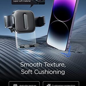 LISEN Vent Phone Mount for Car [Smooth Silicone Protection] Universal Car Vent Phone Holder Mount for Car with Newest Extension Clip for iPhone 14 13 12 11 X XR XS Pro Max Mini 8 7 6 Plus and More