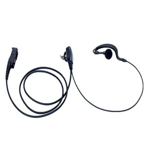 XPR 3500e XPR 3300e Walkie Talkie Earpiece XPR3500 XPR3000 XPR3300 Compatible with Motorola XPR 3300 3500 3300e 3500e Two Way Radio Headset with Mic PTT G Shape Surveillance Headphone