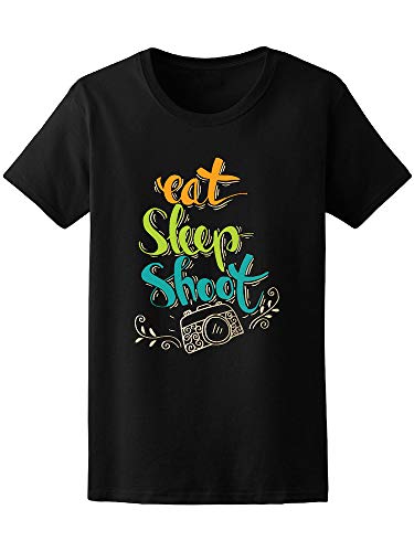 Eat Sleep Shoot Photo Camera Doodle Tee - Image by Shutterstock