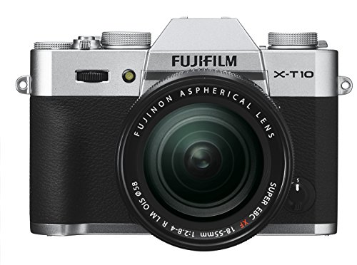 Fujifilm X-T10 Silver Mirrorless Digital Camera Kit with XF 18-55mm F2.8-4.0 R LM OIS Lens - International Version (No Warranty)