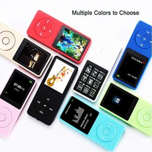 MP3 Player, Music Player with 16GB Micro SD Card, Build-in Speaker/Photo/Video Play/FM Radio/Voice Recorder/E-Book Reader, Supports up to 128GB