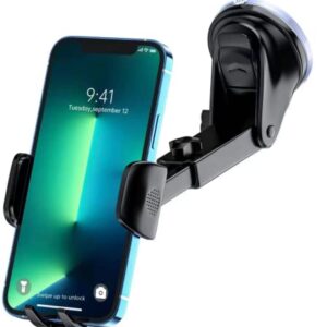 Car Phone Holder Mount 【Stable and Not Falling】 Car Phone Holder, Dashboard Windshield Air Outlet Multifunctional Phone Holder, iPhone 13 Thick Protective Case All Phones…