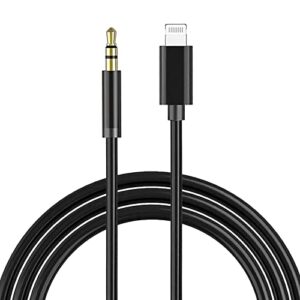 aux cord for iphone car adapter,3.3ft [apple mfi certified] lightning to 3.5mm aux audio cable compatible with iphone14/13/12/11/xs/xr/x 8 7 6/ipad/ipod to car/home stereo,speaker,headphone all ios