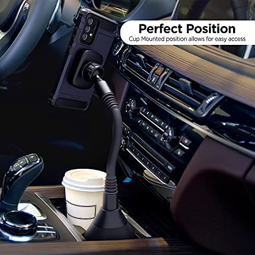 Encased Cup Phone Holder for Car, Magnetic Universal Cupholder Cellphone Mount for iPhone 11/12/13/14 Pro Max & Samsung S8/S9/S10/S20/Plus/Ultra