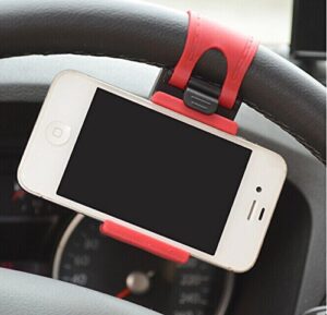 jessicaalba car steering wheel mount holder rubber band for iphone ipod mp4 gps accessories