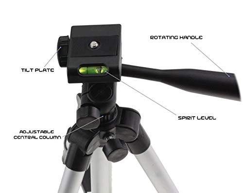 Navitech Lightweight Aluminium DSLR Camera Tripod Compatible with The Panasonic Lumix DC-TZ200