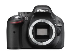 nikon d5200 digital slr camera body only – black (24.1mp) 3 inch lcd