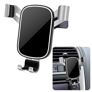 musttrue lunqin car phone holder for 2009-2017 volkswagen tiguan [big phones with case friendly] auto accessories navigation bracket interior decoration mobile cell mirror phone mount