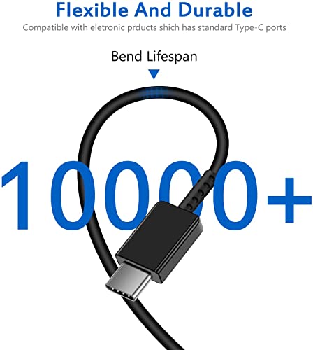 USB C Fast Charger, 25W PD Type C Super Fast Charger for Samsung Galaxy S20/S20+/S20 Ultra/S21/S21+/S21 Ultra/Note 20 Ultra/Note 20/Note 10+/Note 10, with 6Ft USB C to USB C Charging Cable