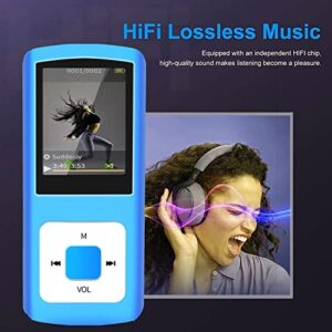 MP3 Player, MP3 Players with Bluetooth,Frehovy Music Player with 16GB Memory SD Card with Photo/Video Play/FM Radio/Voice Recorder/E-Book Reader (Sky Blue)