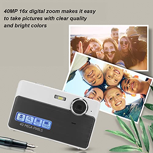 Zoom Digital Camera, 48MP Digital Camera 2.4 Inch IPS Screen Video Camera with 16x HD Digital Zoom 32GB Digital Camera (Black)