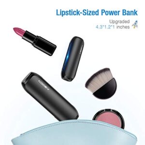 Aibocn Power Bank 6700mAh Lipstick-Sized Portable Charger, Fast Charging External Battery Pack for iPhone Samsung Galaxy and More