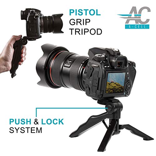 A-Cell 58mm Accessory Bundle for Canon EOS Rebel T7, T6, T5, T3, T100, 4000D, 2000D, 3000D and More with 64GB SanDisk Memory Card, Wide Angle Lens, Telephoto Lens, Tripod, Backpack, SDAB210412