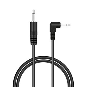 bolvek 3ft 3.5mm 1/8″ male ts mono plug to 90 degree right angle 3.5mm male mono jack audio cable
