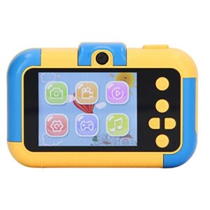 kids digital camera, 40mp childrens toy camera support video recording, digital video cameras for toddler, round lovelygifts with cartoon photo frame
