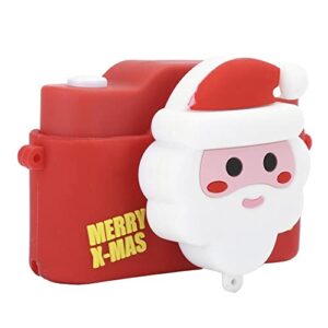 Santa Claus 40mp Front Rear Dual Camera Kid Camera Small Video Recorder with MP3 Red