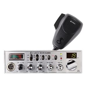 Cobra 29 LTD Professional CB Radio - Easy to Operate Emergency Radio, Instant Channel 9, 4-Watt Output, Full 40 Channels, Adjustable Receiver and SWR Calibration, Dual-Mode AM/FM Access, Black