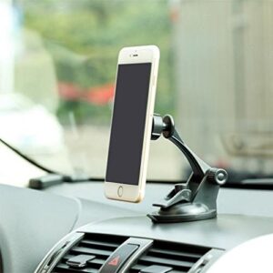 PHONIL Car Mount Magnetic Holder Dash for Galaxy Z Flip 3, Z Fold 3 5G, Windshield Swivel Strong Grip Strong Magnets Compatible with Samsung Galaxy Z Flip3 5G. Z Fold3 5G Black PH-PH19988W8C-6