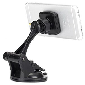 PHONIL Car Mount Magnetic Holder Dash for Galaxy Z Flip 3, Z Fold 3 5G, Windshield Swivel Strong Grip Strong Magnets Compatible with Samsung Galaxy Z Flip3 5G. Z Fold3 5G Black PH-PH19988W8C-6