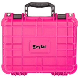 Eylar Protective Hard Camera Case Water & Shock Proof w/Foam TSA Approved 13.37 Inch 11.62 Inch 6 Inch Pink