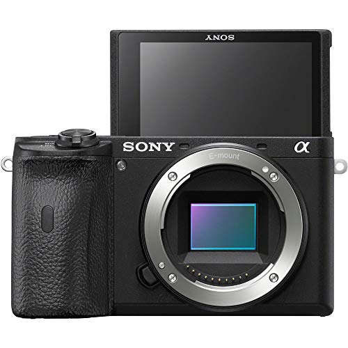 Sony Alpha a6600 Mirrorless Digital Camera 24.2MP 4K (Body Only) + 32GB Memory Card, Sturdy Equipment Carrying Case, Spider Tripod, Software Kit and More